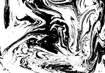Black and white liquid texture.のイラスト素材
