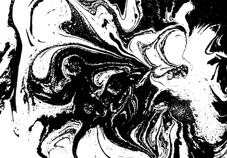 Black and white liquid texture.のイラスト素材