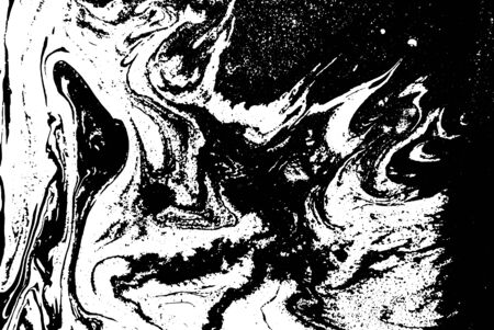Black and white liquid texture.のイラスト素材