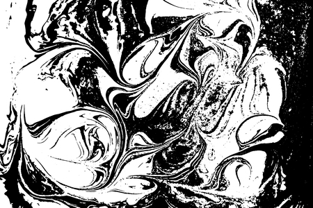 Black and white liquid texture.のイラスト素材