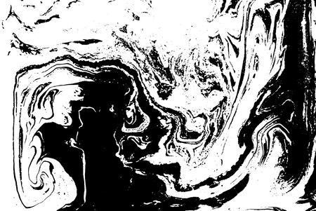 Black and white liquid texture.のイラスト素材