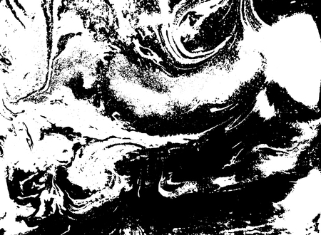 Black and white liquid texture.のイラスト素材