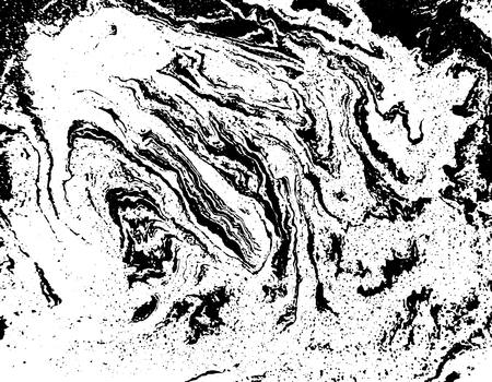 Black and white liquid texture. Watercolor hand drawn marbling illustration. Abstract vector background. Monochrome marble patternの写真素材