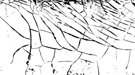 Cracks on the surface of the white old paint vector illustrationのイラスト素材