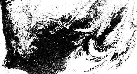 Black and white liquid texture. Watercolor hand drawn marbling illustration. Abstract vector background. Monochrome marble pattern.のイラスト素材