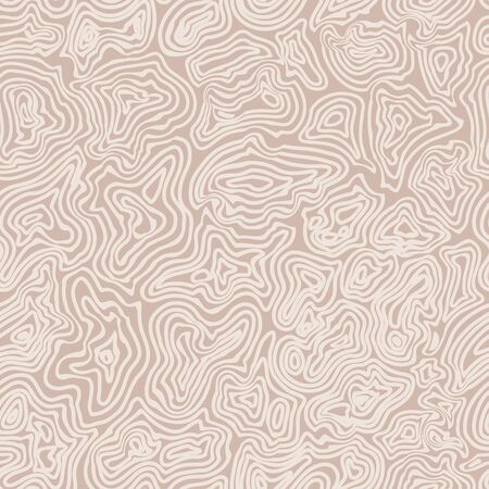 Vector nude circle seamless pattern. Beige illustration.のイラスト素材