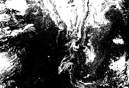 Black and white liquid texture. Watercolor hand drawn marbling illustration. Abstract vector background. Monochrome marble pattern.のイラスト素材