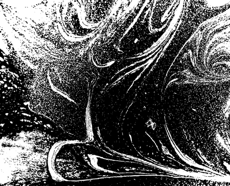 Black and white liquid texture. Watercolor hand drawn marbling illustration. Abstract vector background. Monochrome marble pattern.のイラスト素材
