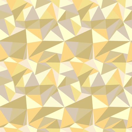 A Seamless pattern with glitter gold triangles. Abstract mosaic background. Geometric vector illustration Yellow backdraft.のイラスト素材