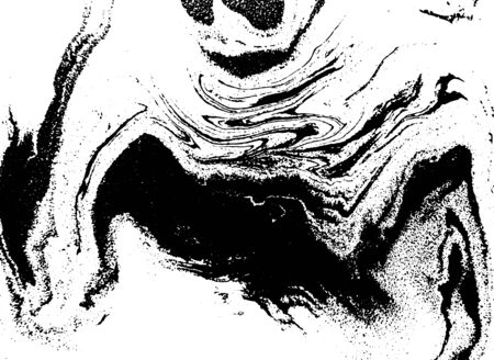Black and white liquid texture.のイラスト素材