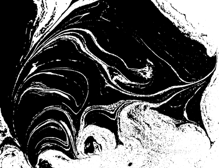 Black and white liquid texture.のイラスト素材