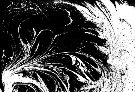Black and white liquid texture.のイラスト素材
