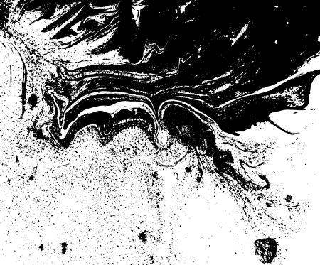 Black and white liquid texture.のイラスト素材