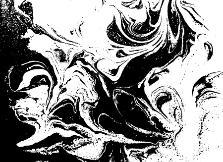 Black and white liquid texture.のイラスト素材