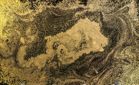 Marbled abstract background. Liquid marble pattern. Stone surface. Golden dust marble backdrop.の写真素材