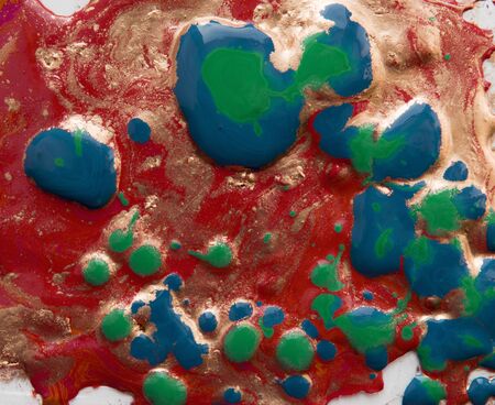 Marbled abstract background. Liquid marble pattern. Colorful marble backdrop. Golden glitter texture.の写真素材