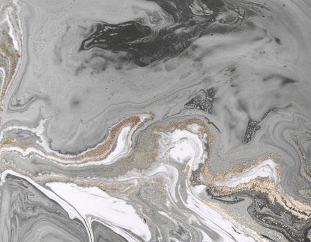 Marble background with golden powder.の写真素材