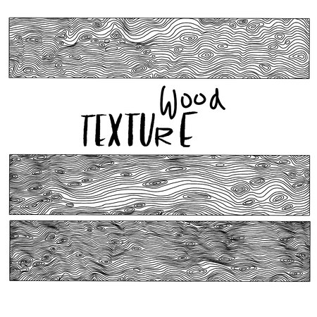 Imitation of wooden background. Vector texture with wood effect. Black and white illustration.のイラスト素材