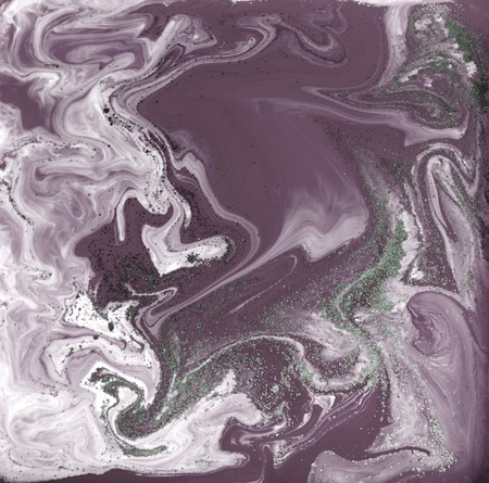 Liquid gold marbled pattern. Pale purple backgroundの写真素材