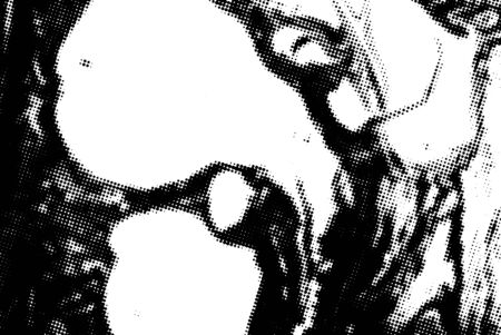 Black and white grunge texture. Abstract halftone background. Vector pattern