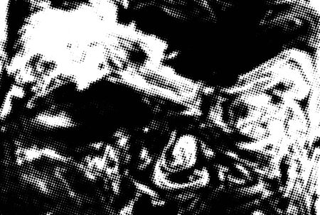 Black and white grunge texture. Abstract halftone background. Vector pattern