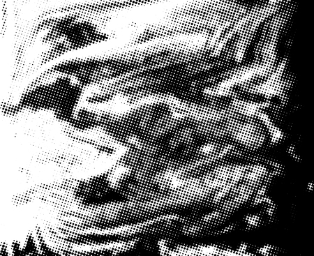 Black and white grunge texture. Abstract halftone background. Vector patternのイラスト素材