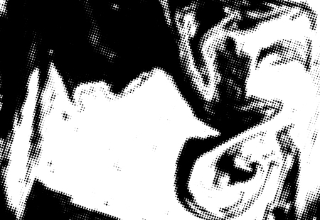 Black and white grunge texture. Abstract halftone background. Vector patternのイラスト素材