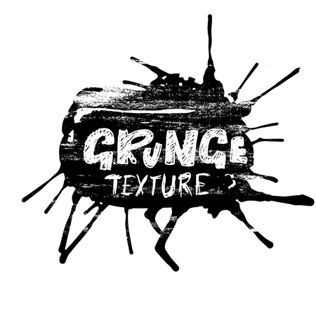 Ink vector brush strokes. Vector illustration. Grunge heart. Hand drawn watercolor texture. Space for text.のイラスト素材