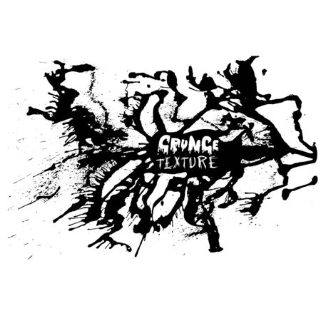 Ink vector brush strokes. Vector illustration. Grunge hand drawn watercolor texture. Space for text.のイラスト素材