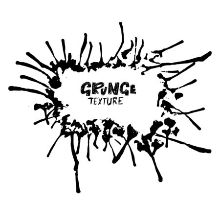 Ink vector brush strokes. Vector illustration. Grunge hand drawn watercolor texture. Space for textのイラスト素材