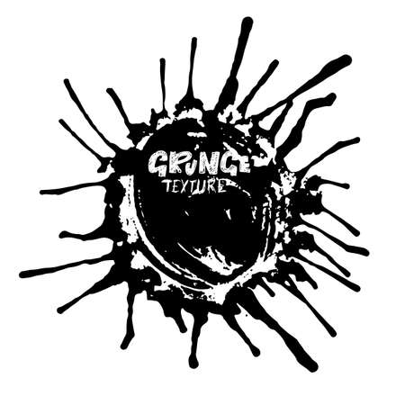 Ink vector brush strokes. Vector illustration. Grunge hand drawn watercolor texture. Space for text.のイラスト素材