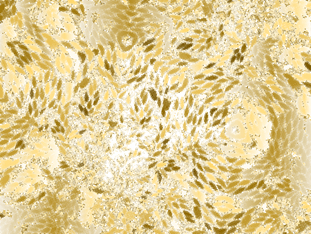 Gold sequins texture. Abstract halftone background. Vector golden pattern of round elements.