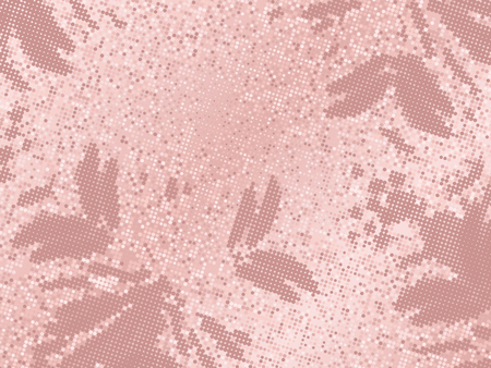 Rose gold sequins texture. Abstract halftone background. Vector golden pattern of round elementsのイラスト素材