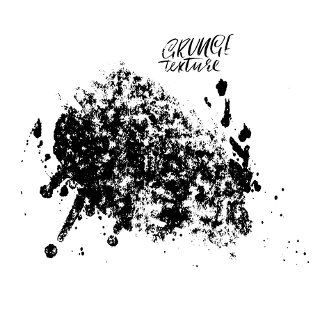 Ink vector brush drops. Vector illustration. Grunge hand drawn watercolor texture. Space for text.のイラスト素材