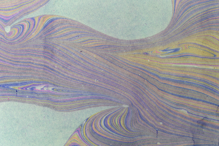 Ink marble texture. Ebru handmade wave background. Kraft paper surface. Unique art illustration. Liquid marbling texture.の写真素材