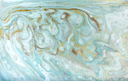 Marble abstract acrylic background. Nature marbling artwork texture. Gold glitter.の写真素材