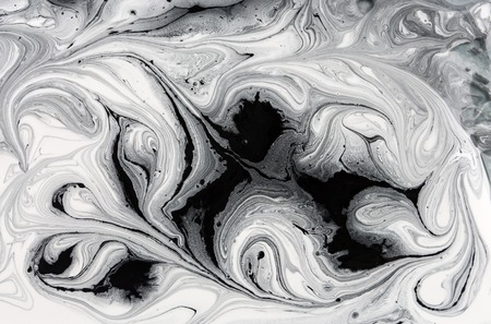 Marble abstract acrylic background. Nature black marbling artwork texture. Golden glitter.の写真素材