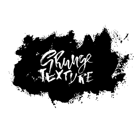 Splash stains texture banners. Black and white abstract spray vector illustration.のイラスト素材