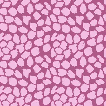 Purple spots seamless black and white vector pattern.のイラスト素材