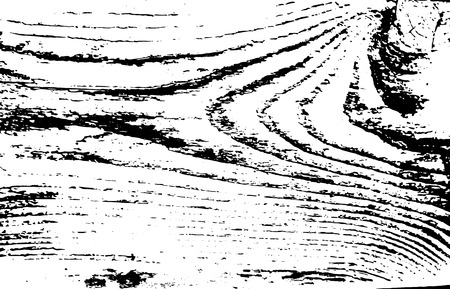 Wooden texture. Distressed surface. Old wood trace background. Vector illustrationのイラスト素材