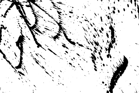 Ink grunge drops texture. Black hand drawn splashes and stains on white backgroundのイラスト素材