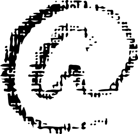 Crayon grunge sign at. Vector background.のイラスト素材