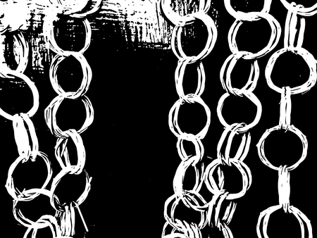 Chain grunge background. Vector illustrationのイラスト素材