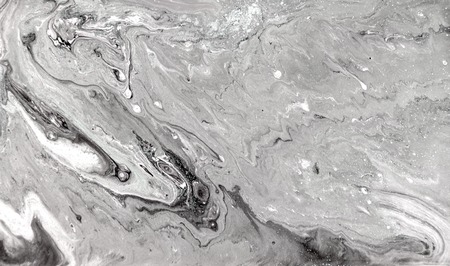 Black and white marbling pattern. Marble liquid texture.