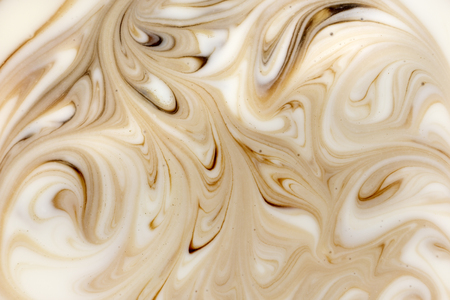 Beige marbling pattern. Golden marble liquid textureの写真素材