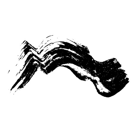 Ink vector dry wave brush stroke. Vector illustration. Grunge textureのイラスト素材