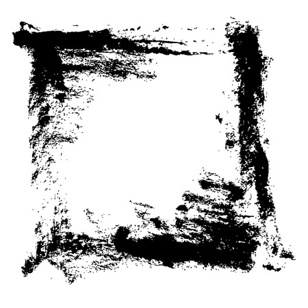 Ink vector brush stroke frame. Vector illustration. Grunge texture