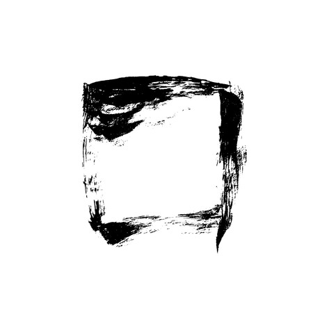 Ink vector brush stroke frame. Vector illustration. Grunge textureのイラスト素材