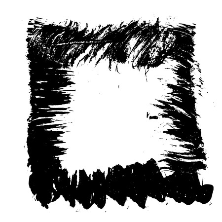 Ink vector brush stroke frame. Vector illustration. Grunge textureのイラスト素材