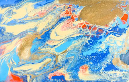 Mixed colored paints background. Multicolor burst pattern.